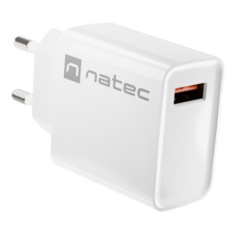 CARGADOR NATEC RIBERA 18W 1XUSB-A QC3.0 BLANCO