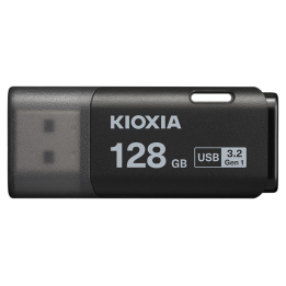 MEMORIA USB 3.2 KIOXIA 128GB U301 HAYABUSA NEGRO