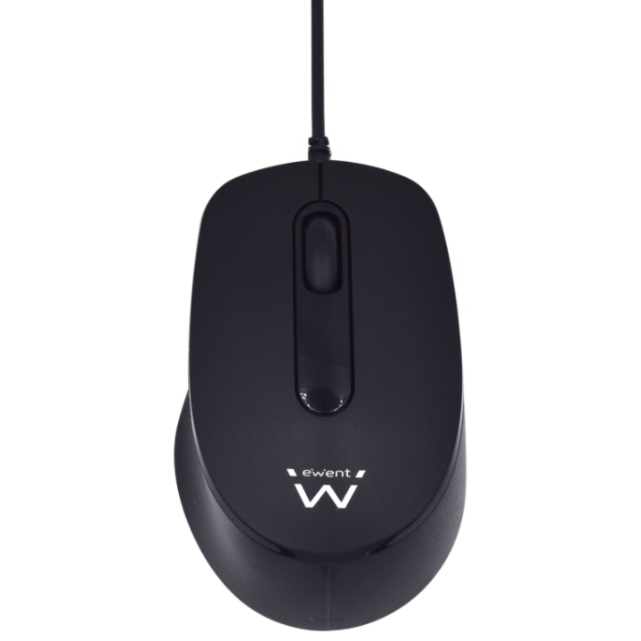 RATON EWENT EW3159 OPTICO 1000 DPI CLIC SILENCIOSO NEGRO USB
