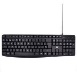 TECLADO EWENT BUSINESS ESPAÑOL ESCRITURA SILENCIOSA USB NEGRO