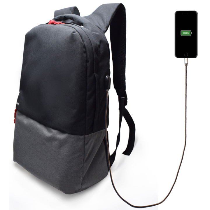 MOCHILA EWENT CON PUERTO DE CARGA 17.3'' NEGRA