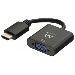 CABLE CONVERTIDOR EWENT HDMI MACHO - VGA HEMBRA CON AUDIO 0,15 METROS