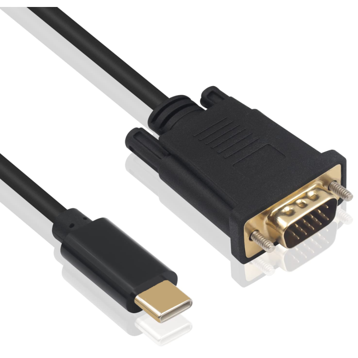 CABLE CONVERTIDOR EWENT USB-C A VGA MACHO 1080p/60Hz 1,8M