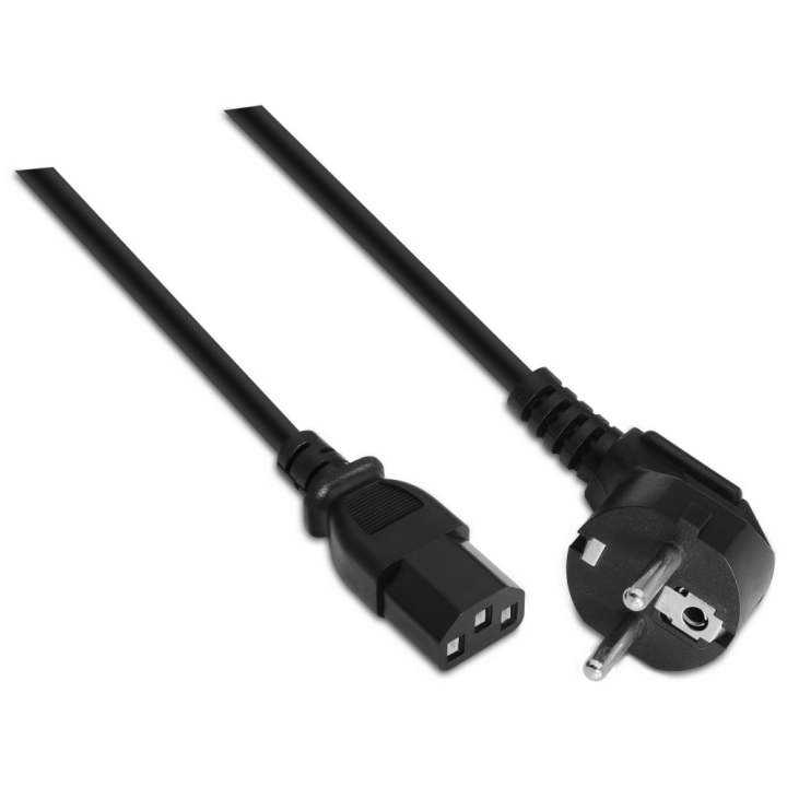 CABLE ALIMENTACION AISENS CPU CEE7/M-C13/H NEGRO 3mts