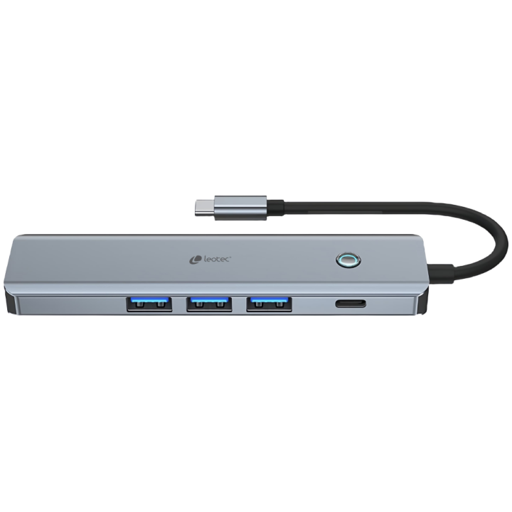 LEOTEC DOCKING STATION 6-1 1USB-C PD100 POWER&DATOS 3USB3.0 1HDMI 4K 30HZ