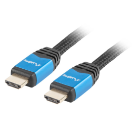 CABLE HDMI LANBERG MACHO/MACHO V2.0 CU 4K PREMIUM 3M NEGRO