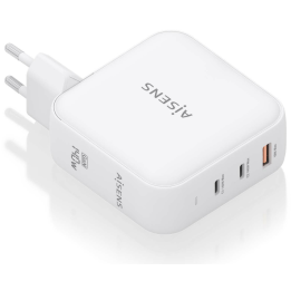 CARGADOR AISENS GAN 140W 2XUSB-C PD3.1 QC4.0 1XUSB-A QC3.0 BLANCO