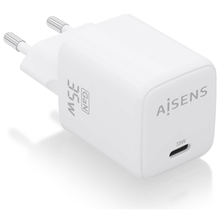 CARGADOR AISENS GAN 35W 1XUSB-C PD3.0 QC4.0 BLANCO