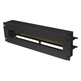 PANEL LANBERG DE DISTRIBUCION DE TENSION 19'' 3U CON RAIL DIN TS-35 NEGRO