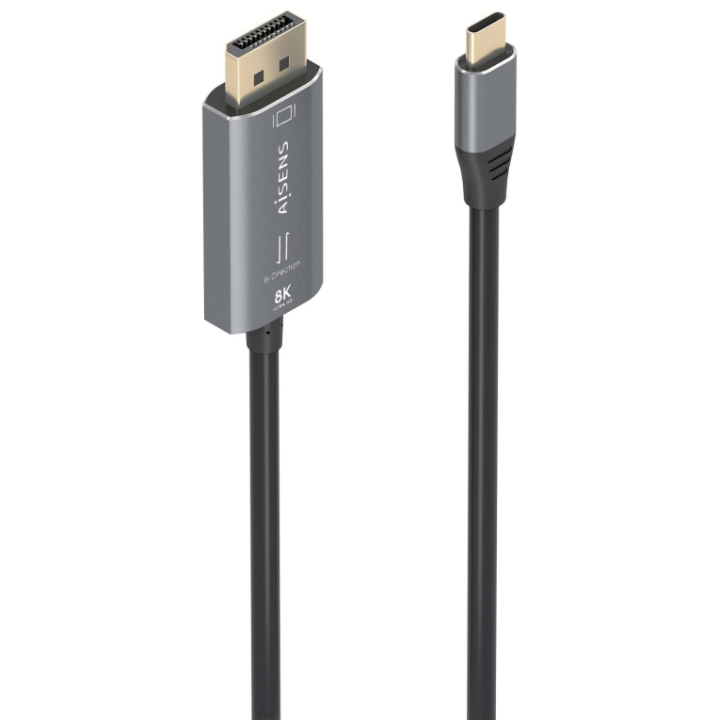 CABLE CONVERSOR AISENS BIDIRECCION USB-C A DISPLAYPORT 8K@60HZ 1.8M
