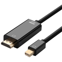 CABLE CONVERSOR AISENS MINI DISPLAYPORT A HDMI, MINI DP/M-HDMI/M NEGRO 2mts