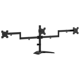 SOPORTE MONITOR AISENS MESA PEANA GIRA INCLI 3 MONI 10KG (3 PIV 2 BRAZOS)13"-27"