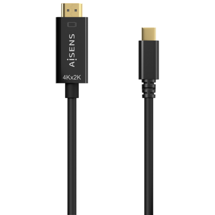 CABLE CONVERSOR AISENS 4K30HZ USB-C/M-HDMI/M NEGRO 1.8M