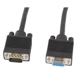 CABLE VGA LANBERG MACHO HEMBRA FERRITA NEGRO 3 M