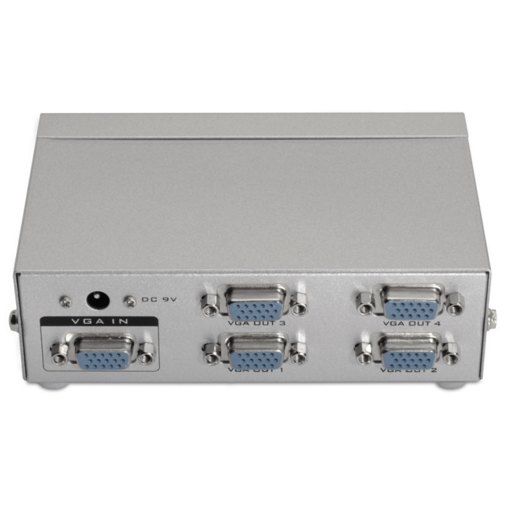DUPLICADOR AISENS SVGA PARA 4 MONITORES CON ALIMENTACION