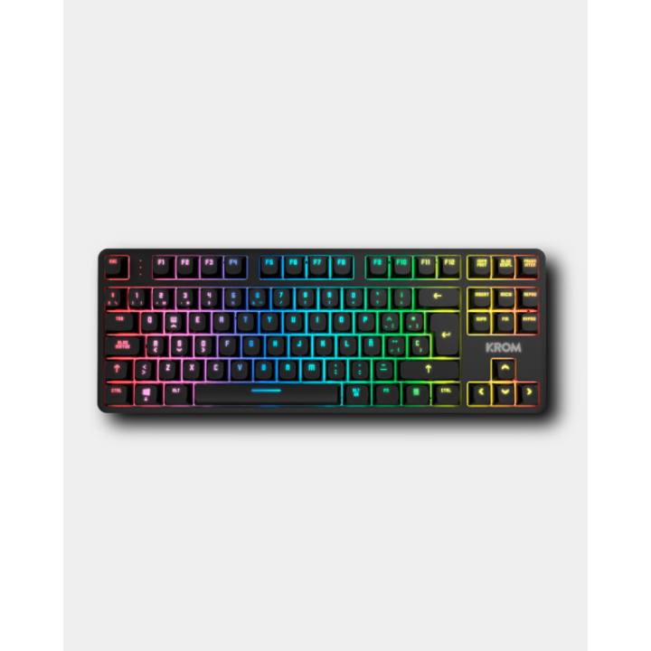 TECLADO KROM KERNEL PRO MINI INALAMBRICO RETROILUMINADO MECANICO NEGRO