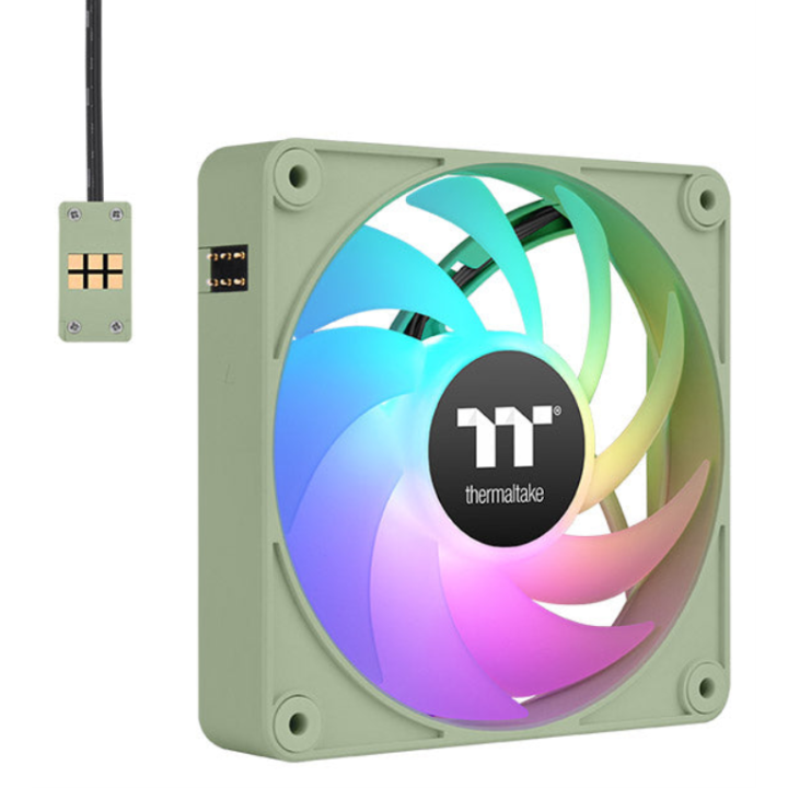 VENTILADOR MAGNETICO DE CAJA THERMALTAKE CT120 EX ARGB 3XVENT VERDE MATCHA