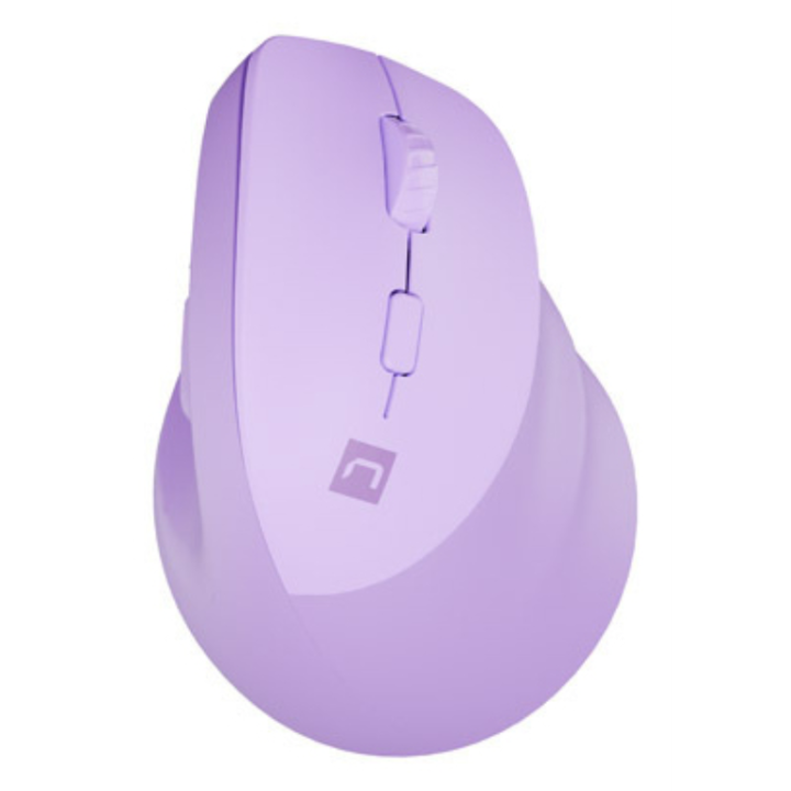 RATON NATEC CRAKE 2 VERTICAL DIESTRO DUAL 2400 DPI LAVANDA BLUETOOTH PILAS