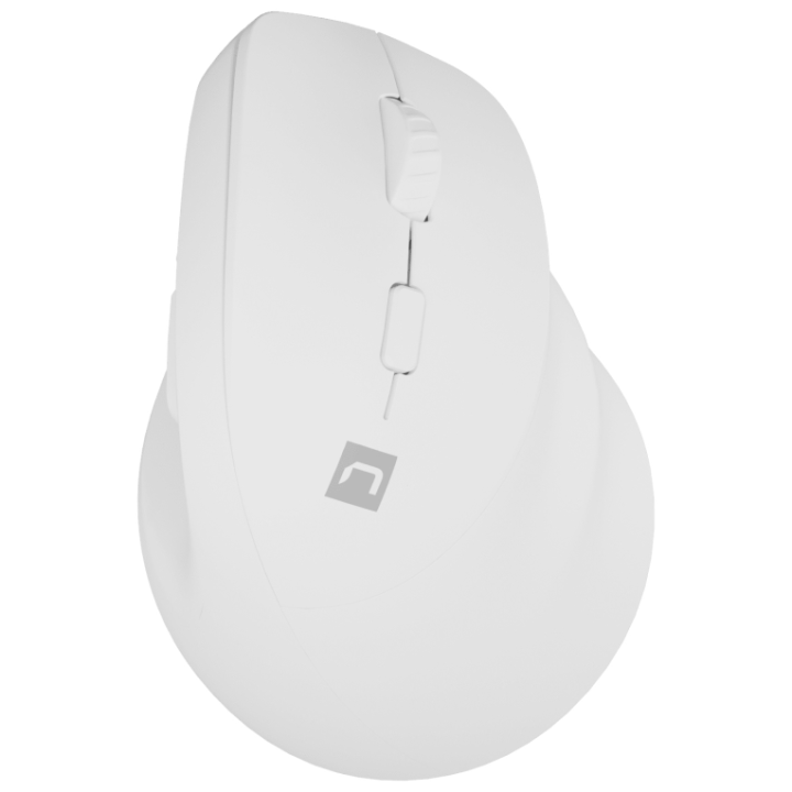 RATON NATEC CRAKE 2 VERTICAL DIESTRO DUAL 2400 DPI BLANCO BLUETOOTH PILAS