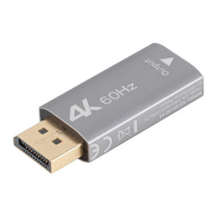 ADAPTADOR LANBERG 4K DISPLAYPORT MACHO/HDMI HEMBRA