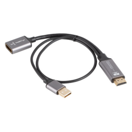 ADAPTADOR LANBERG 4K HDMI MACHO/DISPLAYPORT HEMBRA 20CM