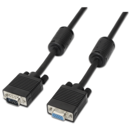 CABLE AISENS SVGA CON FERRITA HDB15/M-HDB15/H NEGRO 3.0M