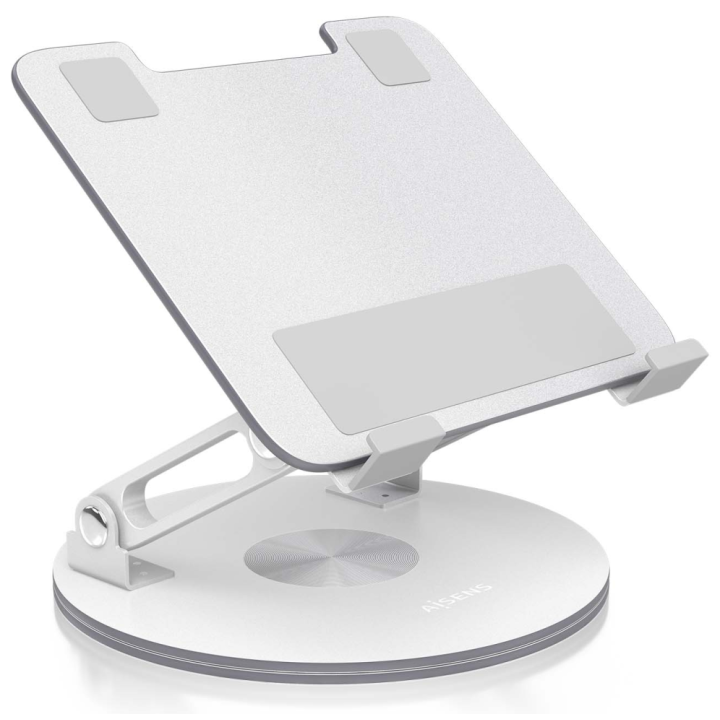 SOPORTE SOBREMESA AISENS AJUSTABLE GIRATORIO PORTATIL/TABLET 7"-13" PLATA