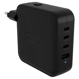 HYPERA HYPERJUICE 100W USB-C GAN TRAVEL CHARGER (3C+1A) BLACK