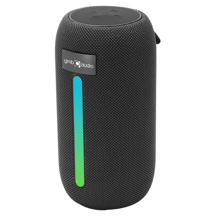 ALTAVOZ PORTATIL GEMBIRD 8W BT LED RGB NEGRO