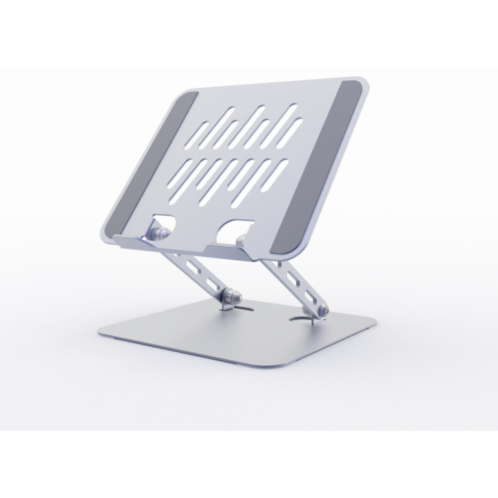 SOPORTE ELEVADOR PLEGABLE PARA PORTATIL GRIS ESPACIAL