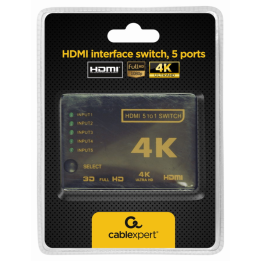 SWITCH HDMI GEMBIRD 5 PUERTOS