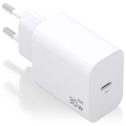 CARGADOR AISENS GAN 30W 1XUSB-C PD3.0 BLANCO
