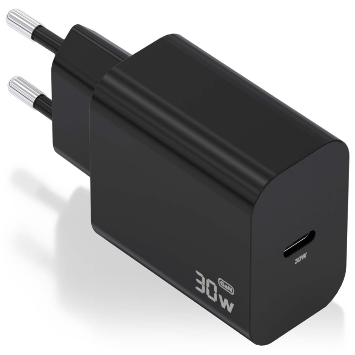 CARGADOR AISENS GAN 30W 1XUSB-C PD3.0 NEGRO