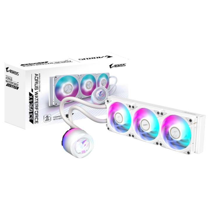 REFRIGERACION LIQUIDA CPU GIGABYTE AORUS WATERFORCE 360 BLANCO ARGB