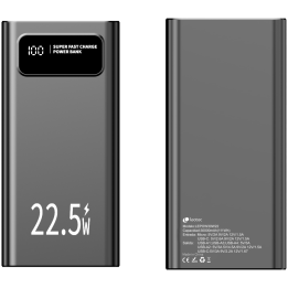 LEOTEC POWERBANK 30000MAH 22,5W PD20W NEG (1 USB-C+4USB-A INC USB-A A USB-C)