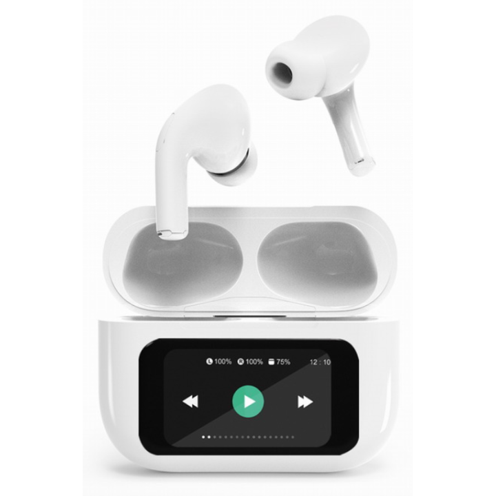 AURICULARES GEMBIRD TWS-LCD-ANC-01-W BLANCO BT