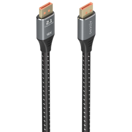 CABLE AISENS DISPLAYPORT V2.1 16K@60HZ 80GBPS DP/M-DP/M NEGRO 2.0M