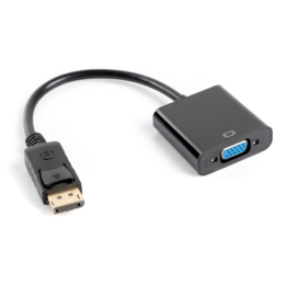 ADAPTADOR LANBERG DISPLAYPORT 1.1 A VGA 20CM NEGRO