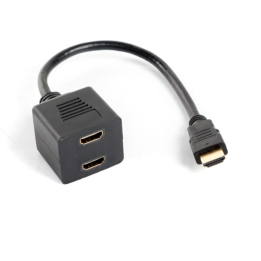 ADAPTADOR LANBERG HDMI MACHO/HDMI HEMBRA X2 SPLITTER 20CM