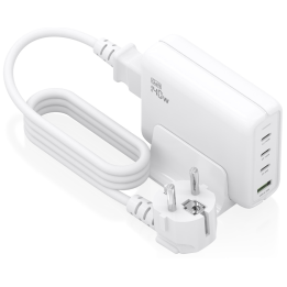 CARGADOR GAN AISENS SOBREMESA 140W 3XUSB-C PD3.1 QC4.0 QC5.0 USB-A QC3.0