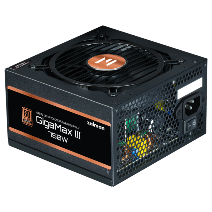 FUENTE DE ALIMENTACION ZALMAN GIGAMAXIII 750W 80 + BRONZE ATX NEGRO