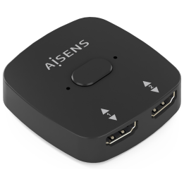 CONMUTADOR HDMI AISENS SWITCH 4K60HZ 2X1 NEGRO