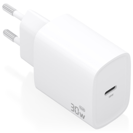 CARGADOR AISENS GAN 30W 1XUSB-C PD3.0 BLANCO