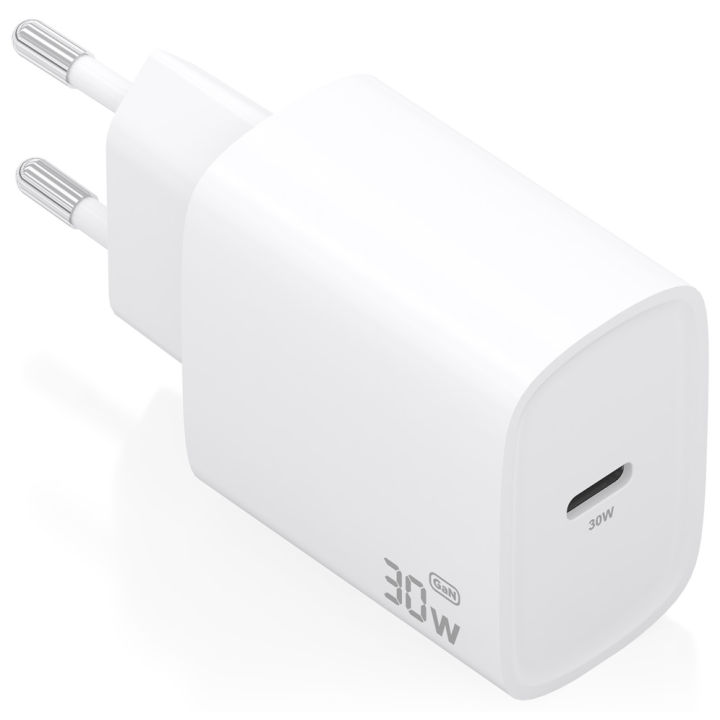 CARGADOR AISENS GAN 30W 1XUSB-C PD3.0 BLANCO