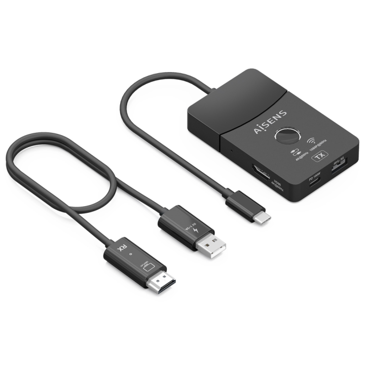 DOCKING AISENS USB-C A HDMI 1080P60HZ INALAMBRICO HDMI 4K60HZ 2USB-C USB PD 100W