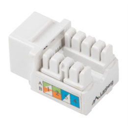 CONECTOR KEYSTONE LANBERG CAT.6 UTP RJ45 90 GRADOS