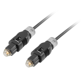 CABLE TOSLINK LANBERG OPTICO AUDIO DIGITAL 3M NEGRO