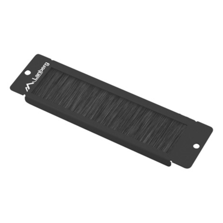 PANEL CEPILLO PASACABLES LANBERG PARA RACK 10" NEGRO