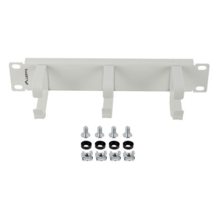 ORGANIZADOR DE CABLES LANBERG 3 ANILLAS 10" 1U TIPO B GRIS