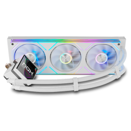 REFRIGERACION LIQUIDA NOX M-360 LCD 3XVENT 120MM PWM ARGB BLANCO